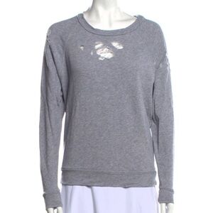 IRO jeans Gray Distressed Women's Top